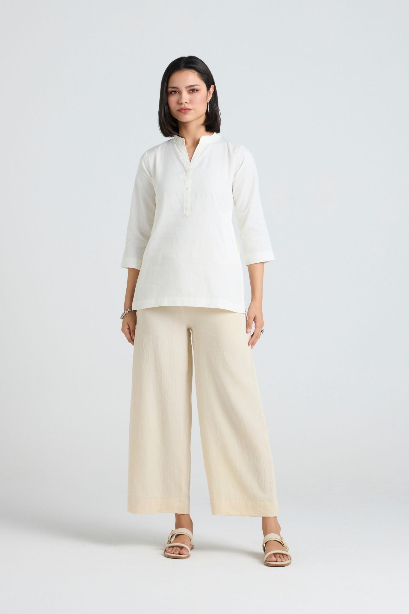 Eshani Linen Short Kurta