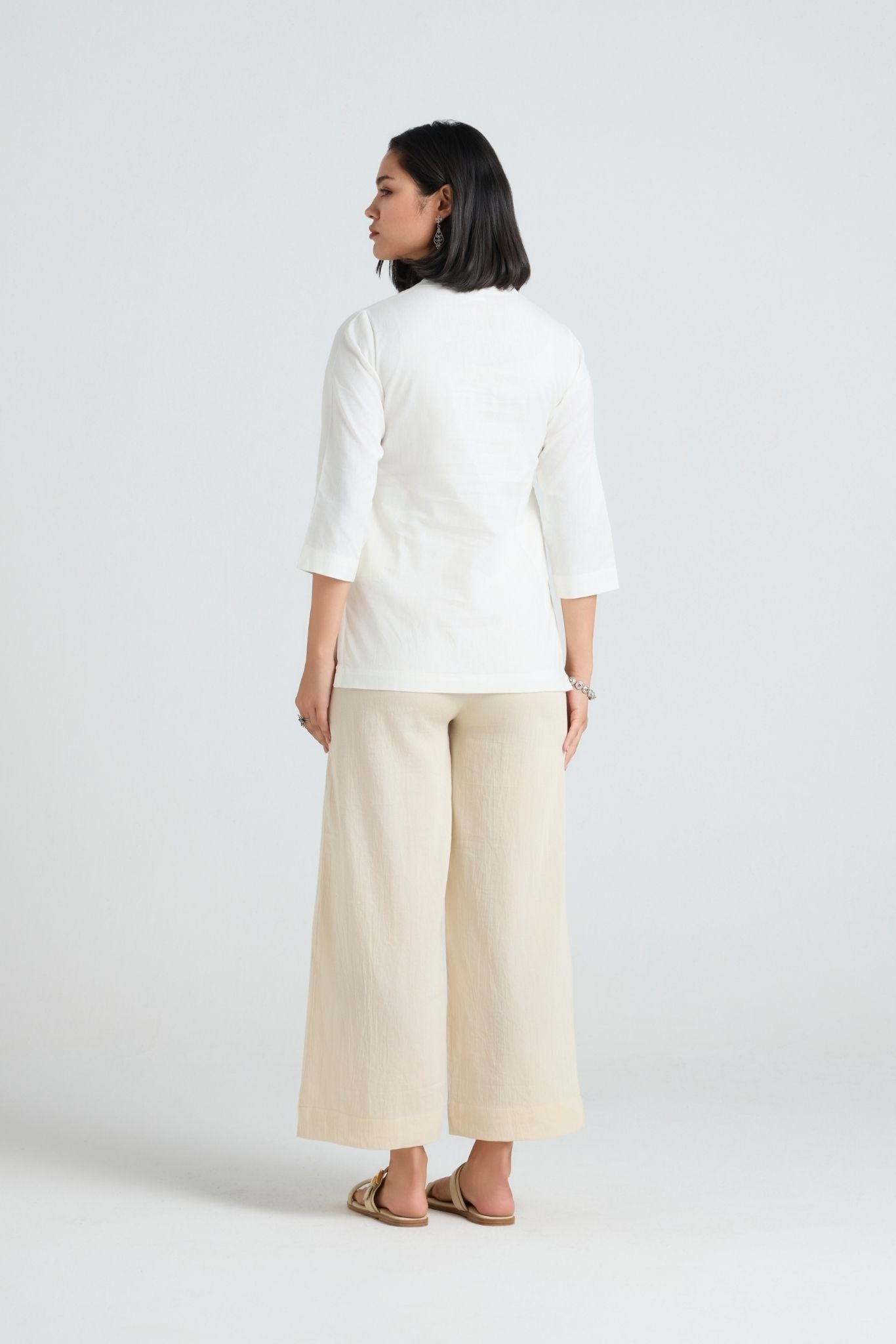 Eshani Linen Short Kurta