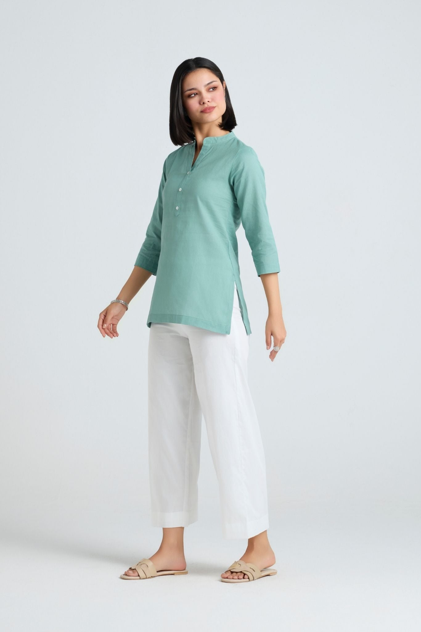 Komal Linen Short Kurta