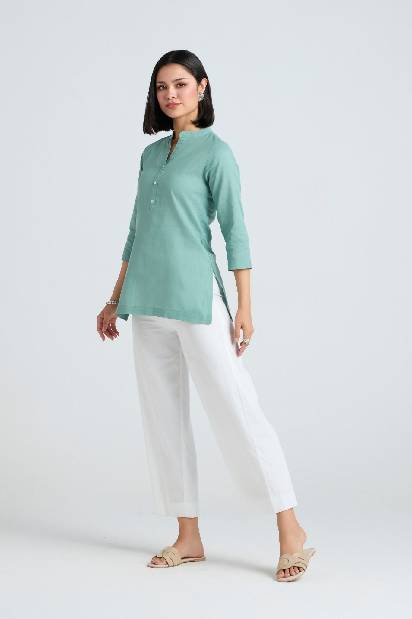 Komal Linen Short Kurta
