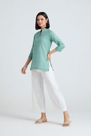 Komal Linen Short Kurta