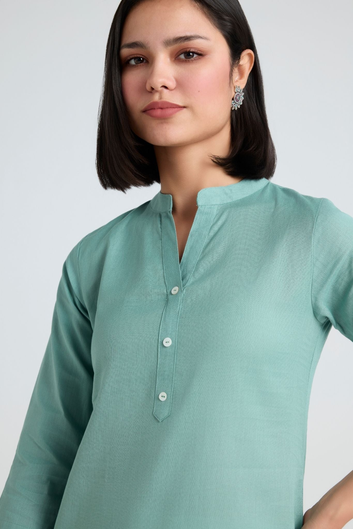 Komal Linen Short Kurta