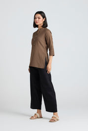 Ruhani Linen Short Kurta