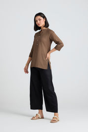 Ruhani Linen Short Kurta