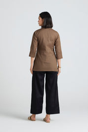 Ruhani Linen Short Kurta