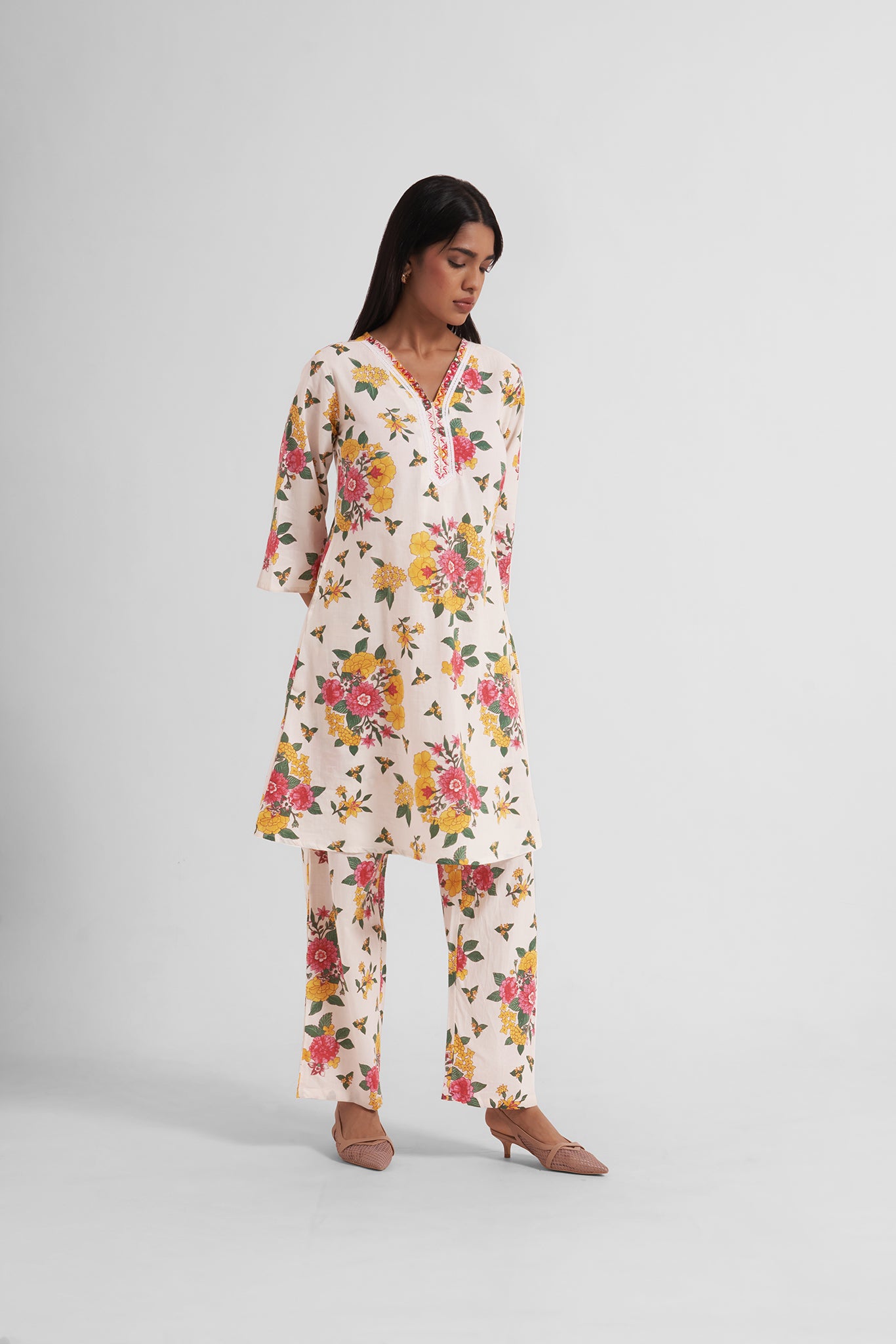 Hoorain Embroidered Co-Ord Set