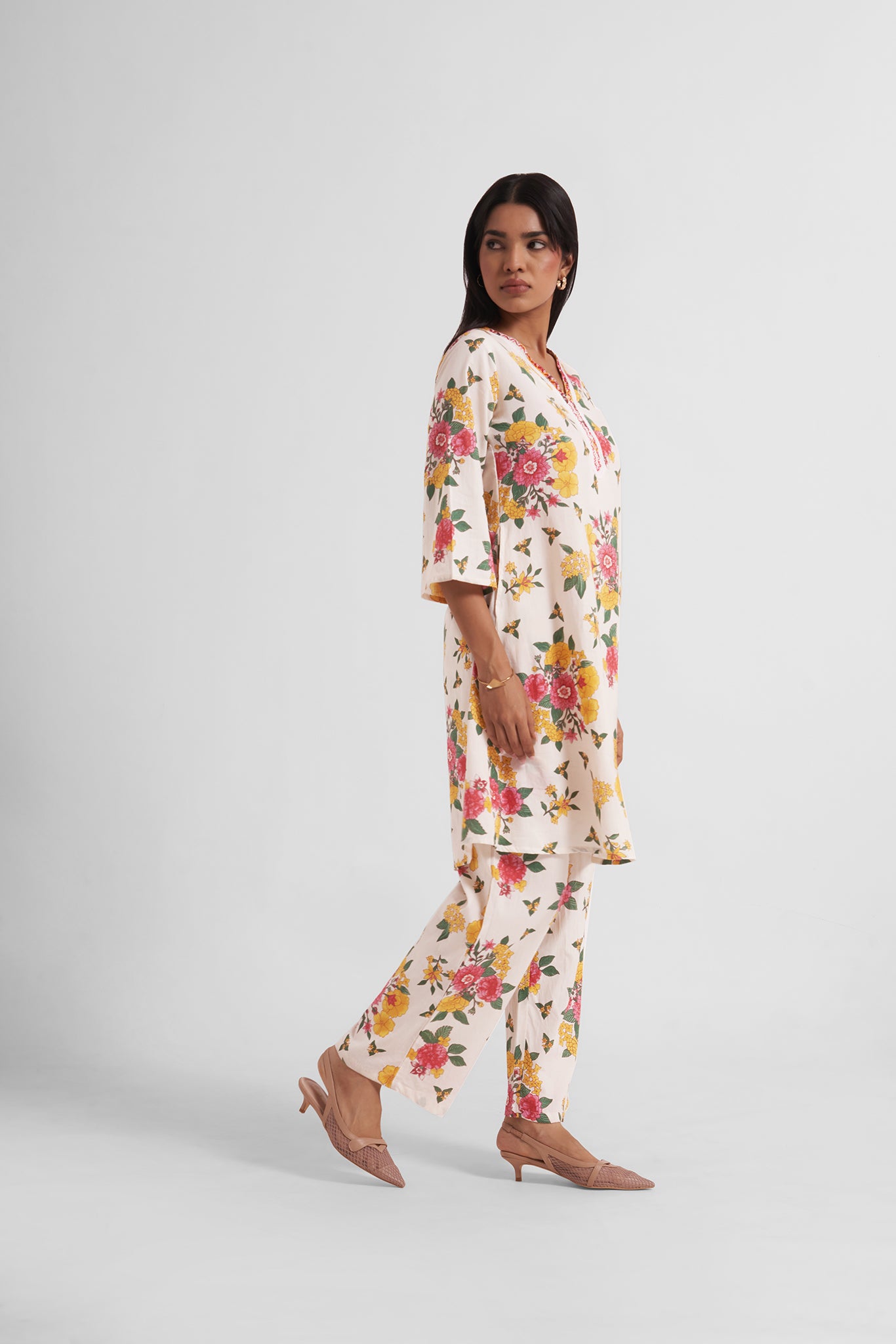 Hoorain Embroidered Co-Ord Set