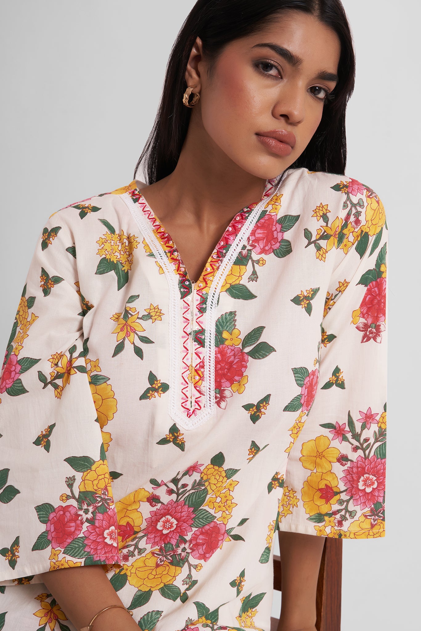 Hoorain Embroidered Co-Ord Set