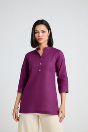 Bhuvika Linen Short Kurta