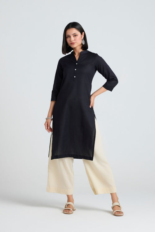 Chhavi Linen Long Kurta
