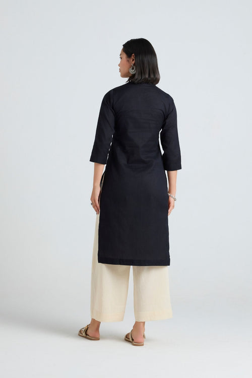 Chhavi Linen Long Kurta