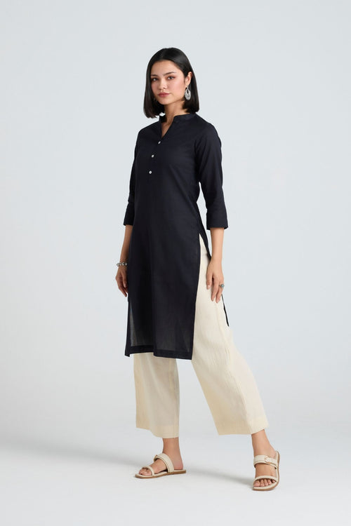 Chhavi Linen Long Kurta