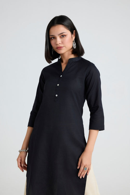 Chhavi Linen Long Kurta