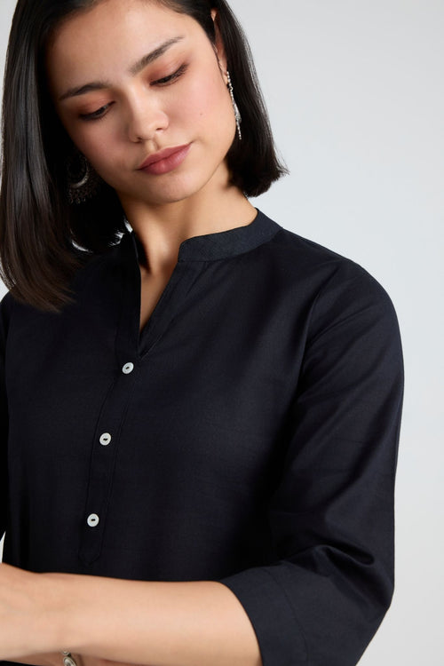 Chhavi Linen Long Kurta