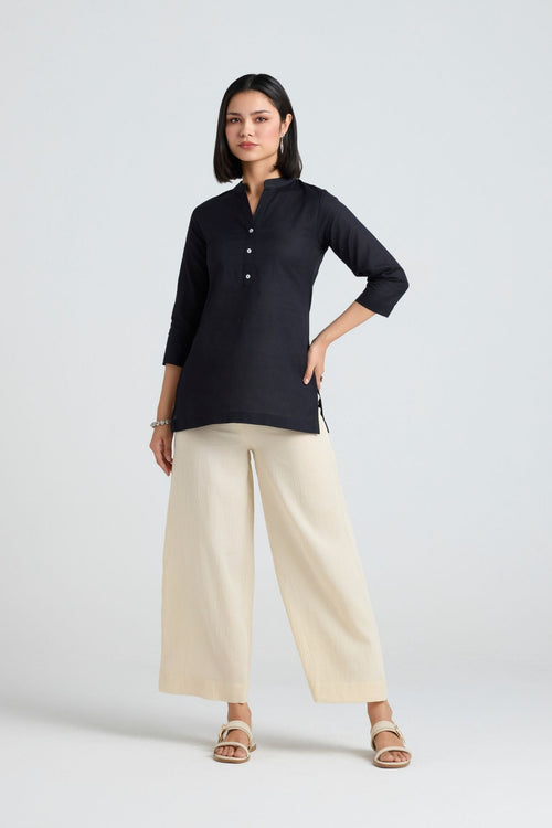 Charvi Linen Short Kurta