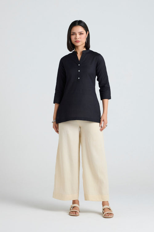 Charvi Linen Short Kurta