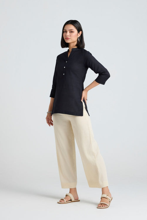Charvi Linen Short Kurta