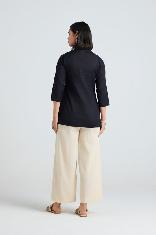 Charvi Linen Short Kurta