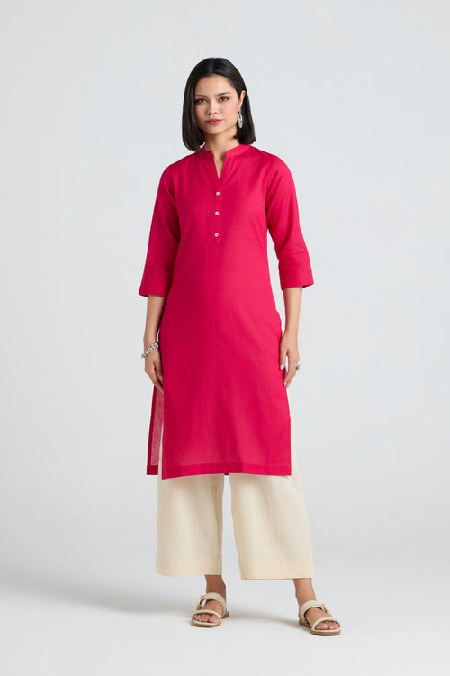 Devika Linen Long Kurta