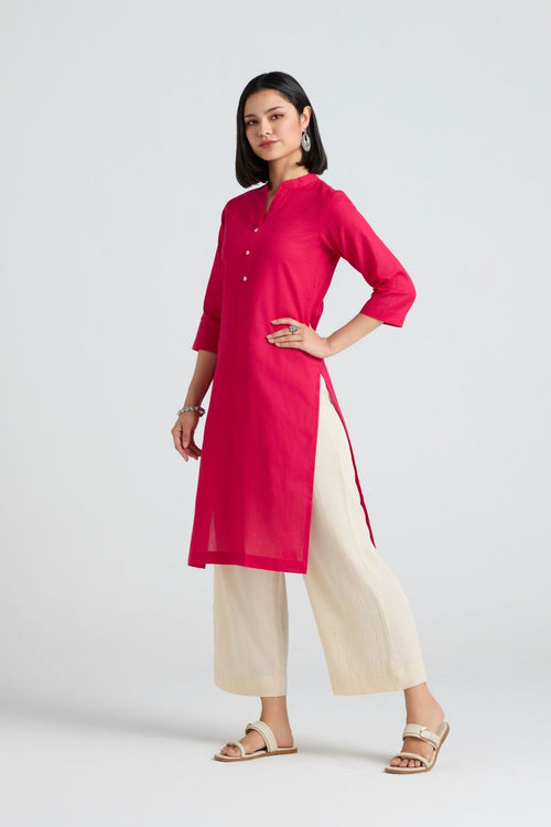 Devika Linen Long Kurta