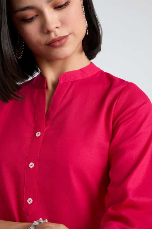 Devika Linen Long Kurta