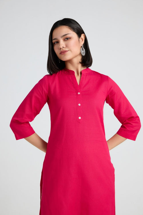 Devika Linen Long Kurta