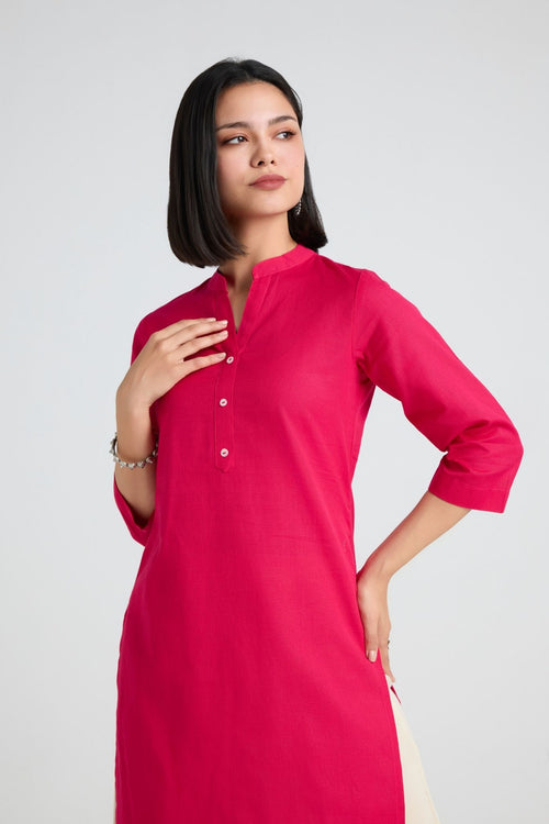 Devika Linen Long Kurta