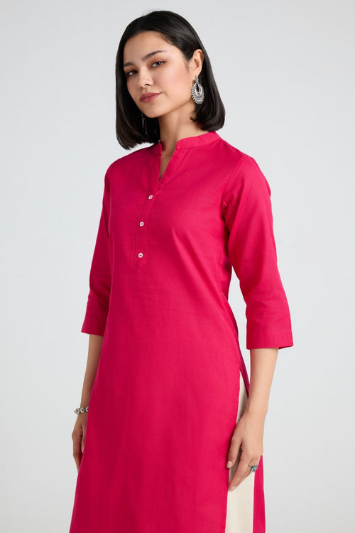 Devika Linen Long Kurta