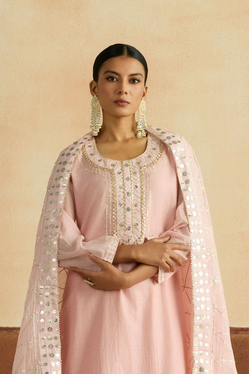 Mridula Embroidered Kurta Set (Unstitched)