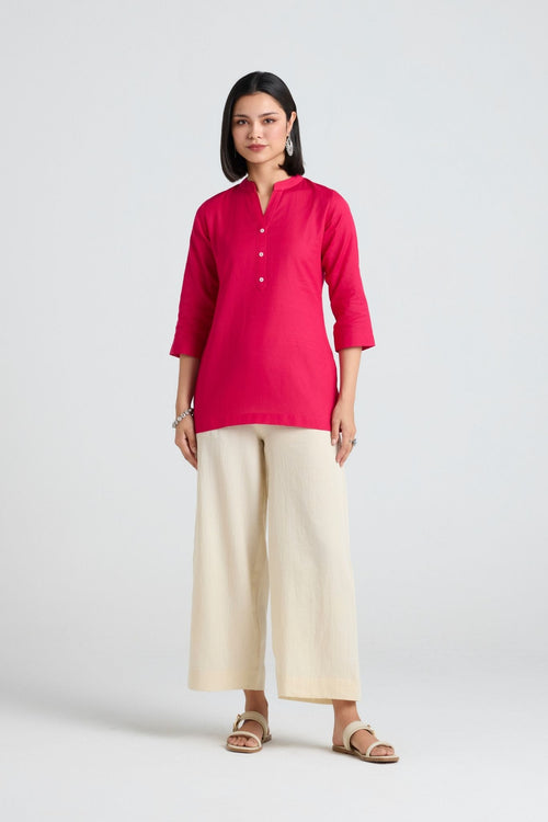 Dhriti Linen Short Kurta