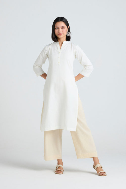 Nivritti Linen Long Kurta