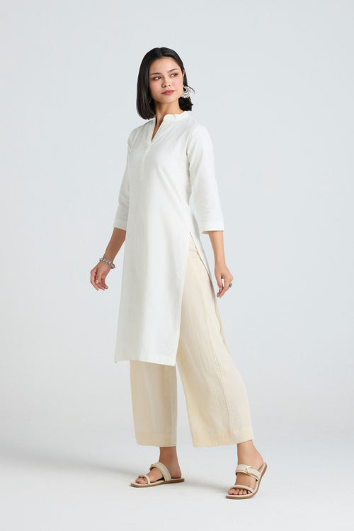 Nivritti Linen Long Kurta