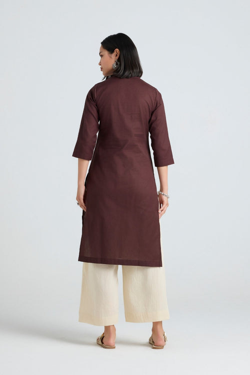 Gauri Linen Long Kurta
