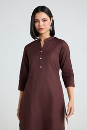 Gauri Linen Long Kurta