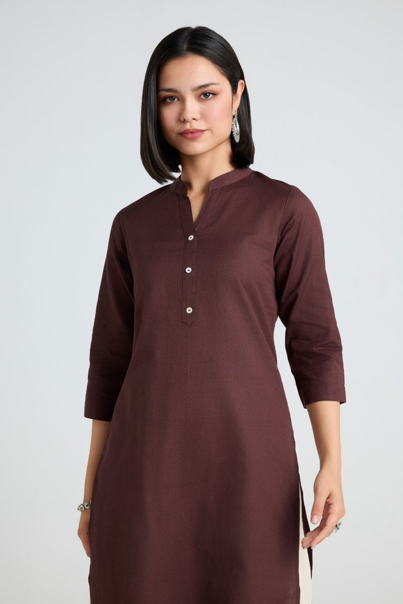 Gauri Linen Long Kurta