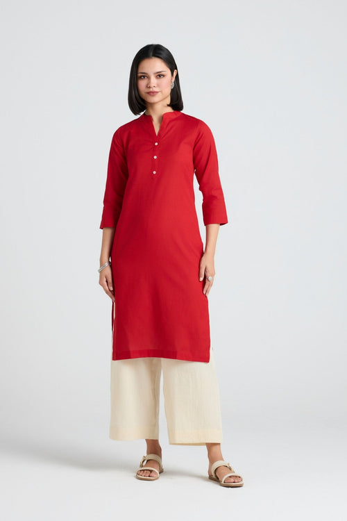 Idhika Linen Long Kurta