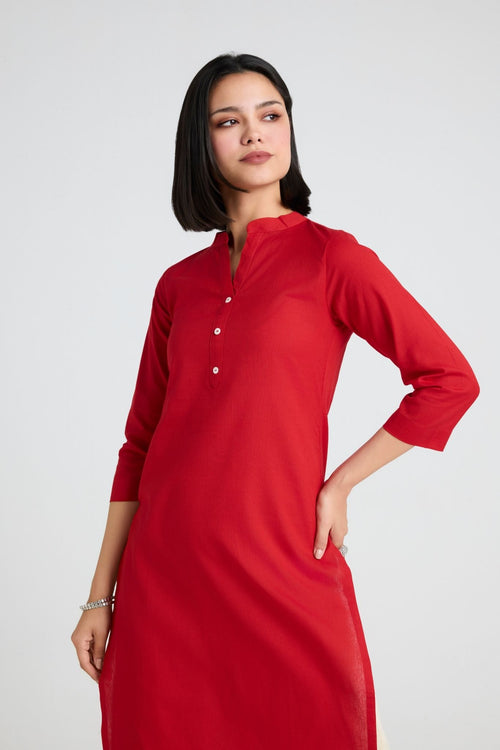 Idhika Linen Long Kurta