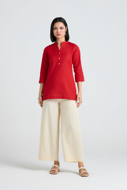 Inaaya Linen Short Kurta