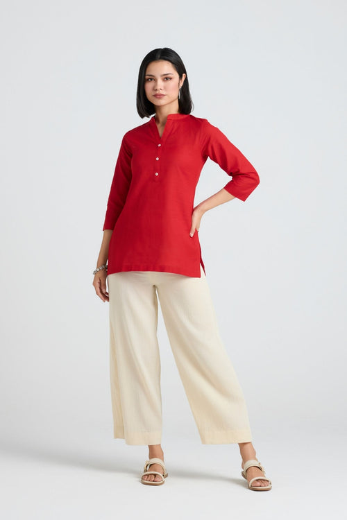 Inaaya Linen Short Kurta