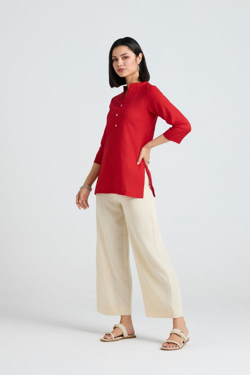 Inaaya Linen Short Kurta