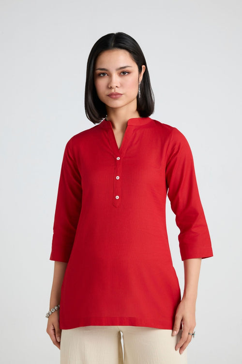 Inaaya Linen Short Kurta