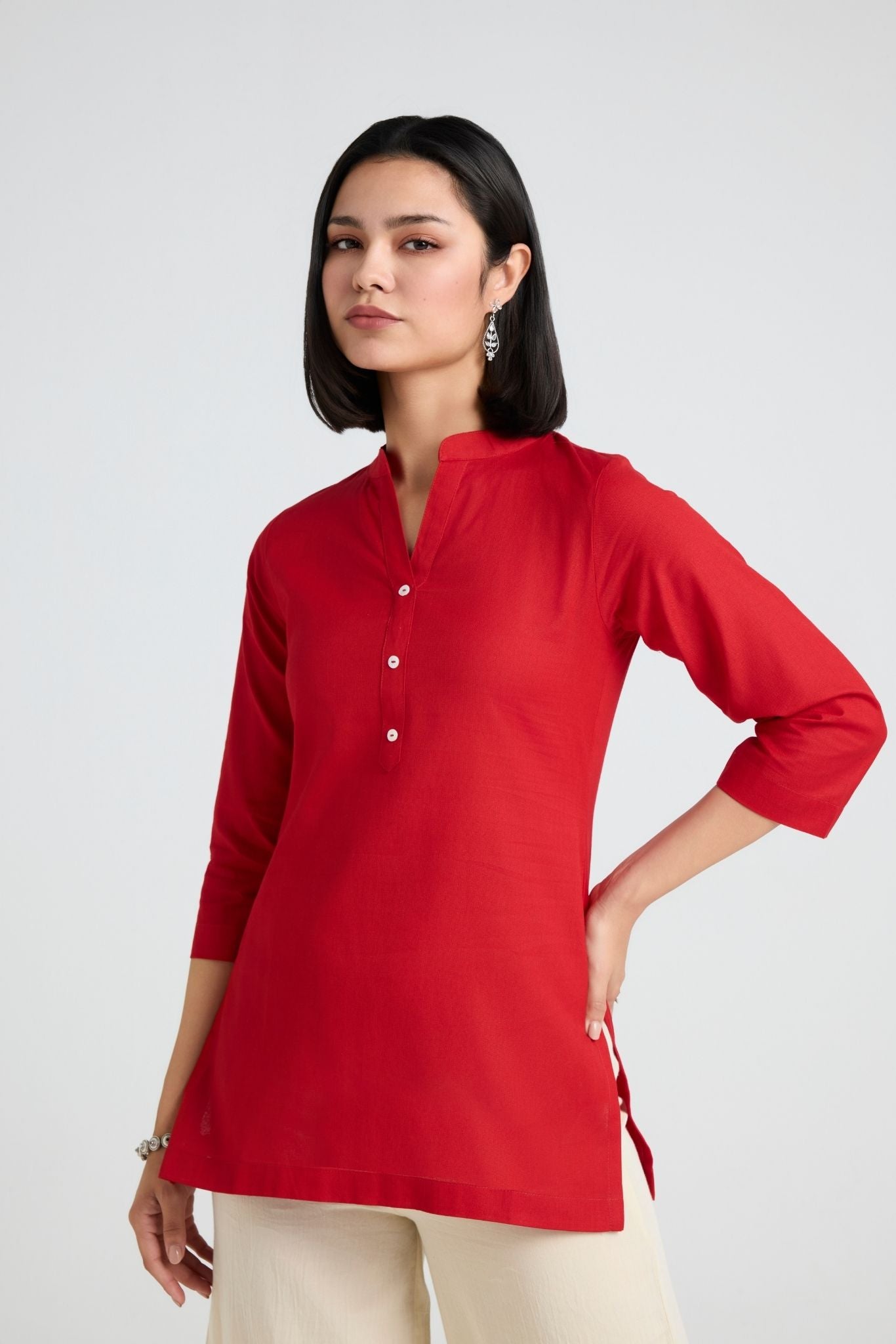 Inaaya Linen Short Kurta