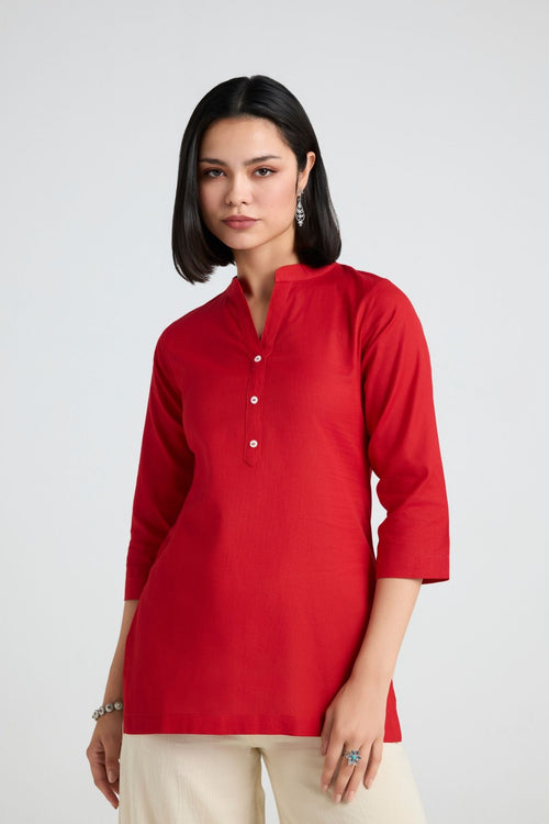 Inaaya Linen Short Kurta