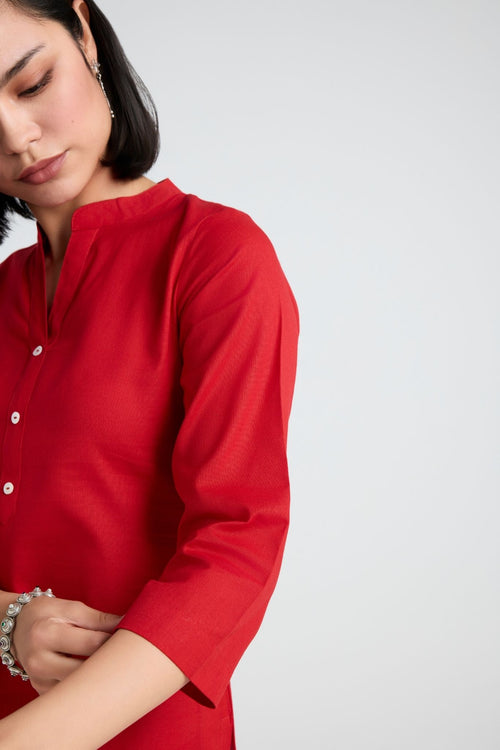 Inaaya Linen Short Kurta