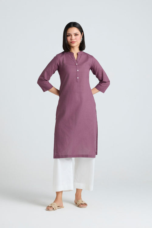 Tisya Linen Long Kurta