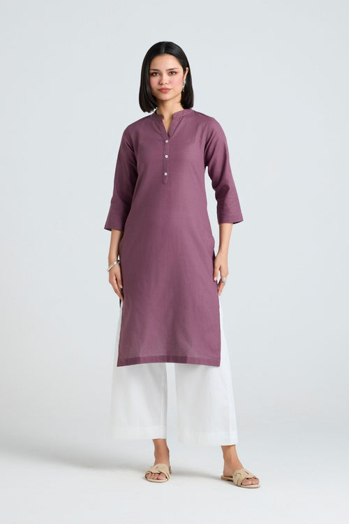Tisya Linen Long Kurta