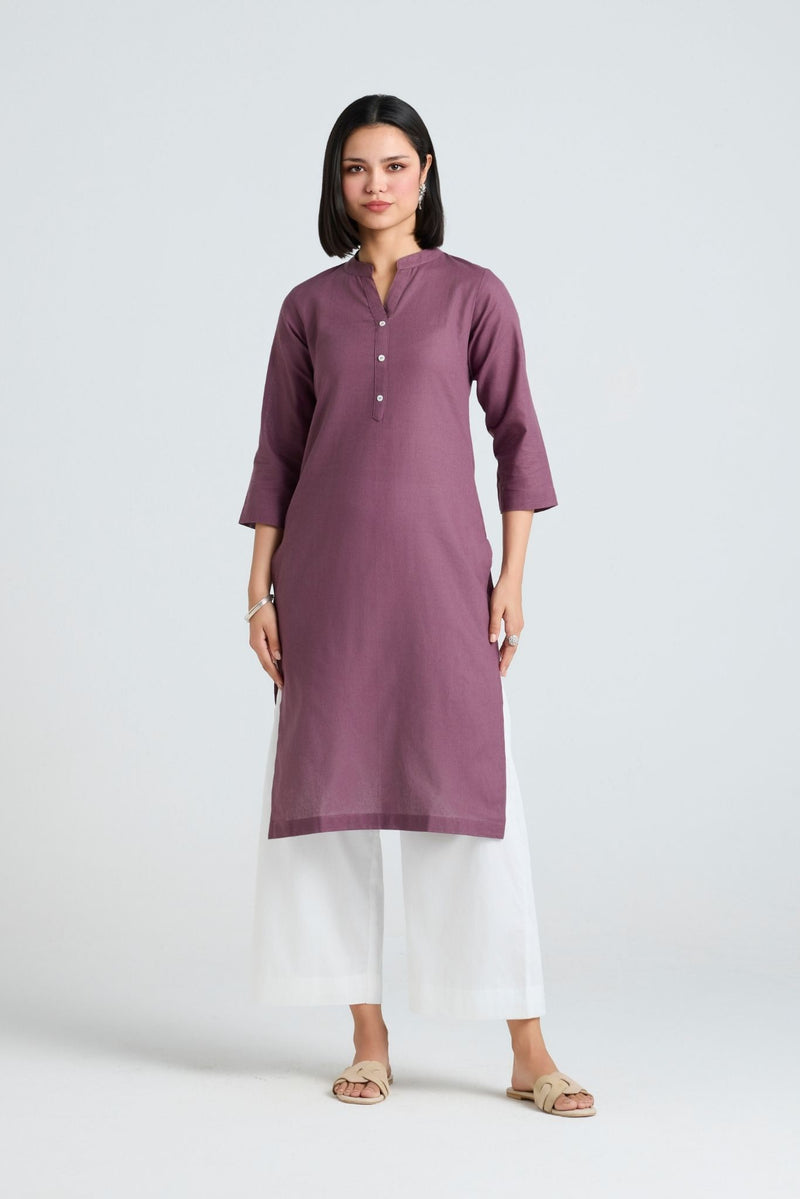 Tisya Linen Long Kurta