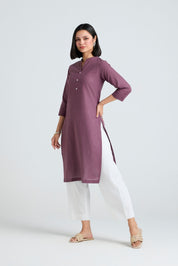 Tisya Linen Long Kurta
