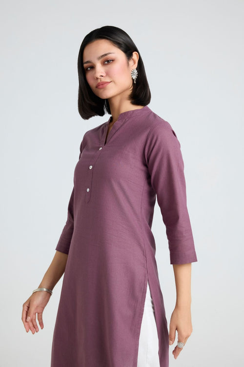 Tisya Linen Long Kurta