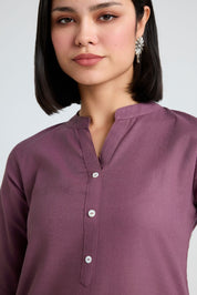 Tisya Linen Long Kurta